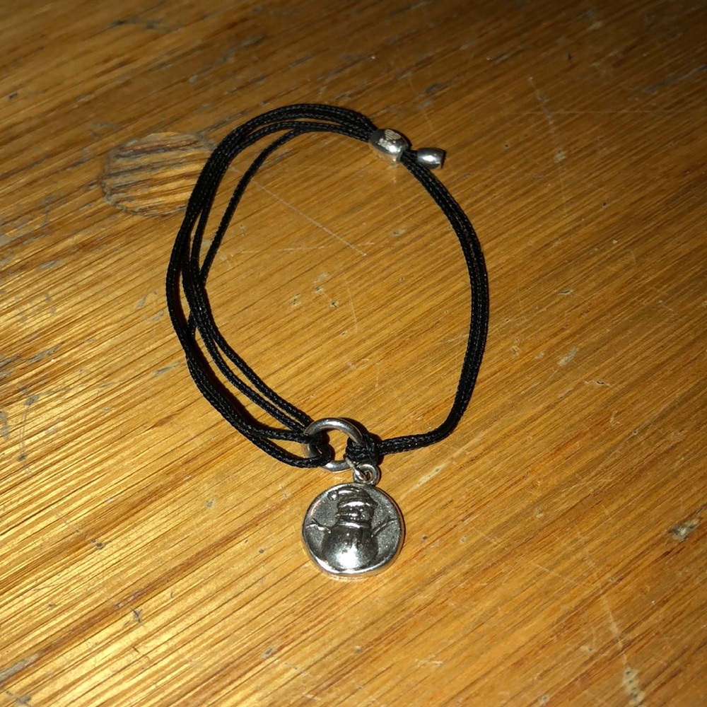 Alex and Ani Snowman Pull Cord Bracelet